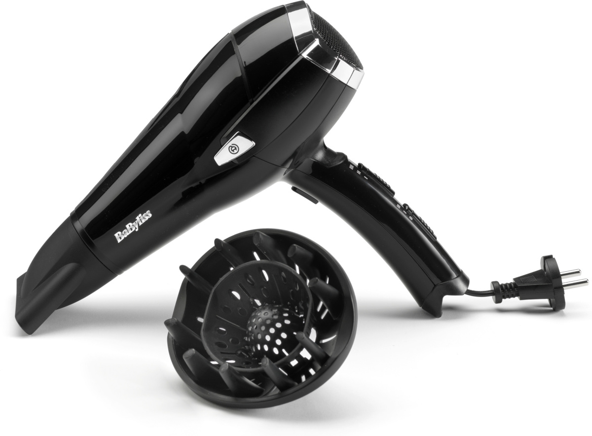 Babyliss föön D374DE Cordkeeper 2000 Hair Dryer, must