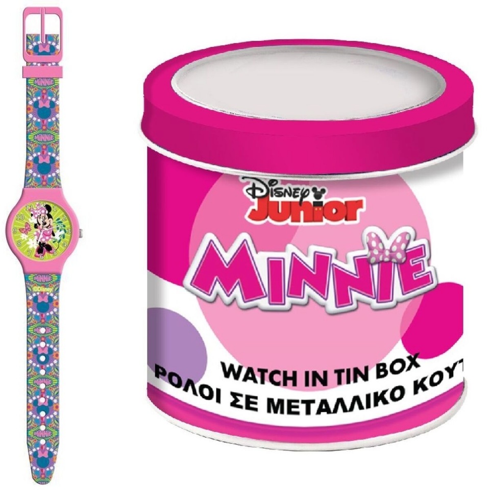Minnie Mouse laste kell MINNIE - TIN BOX Ø 33mm