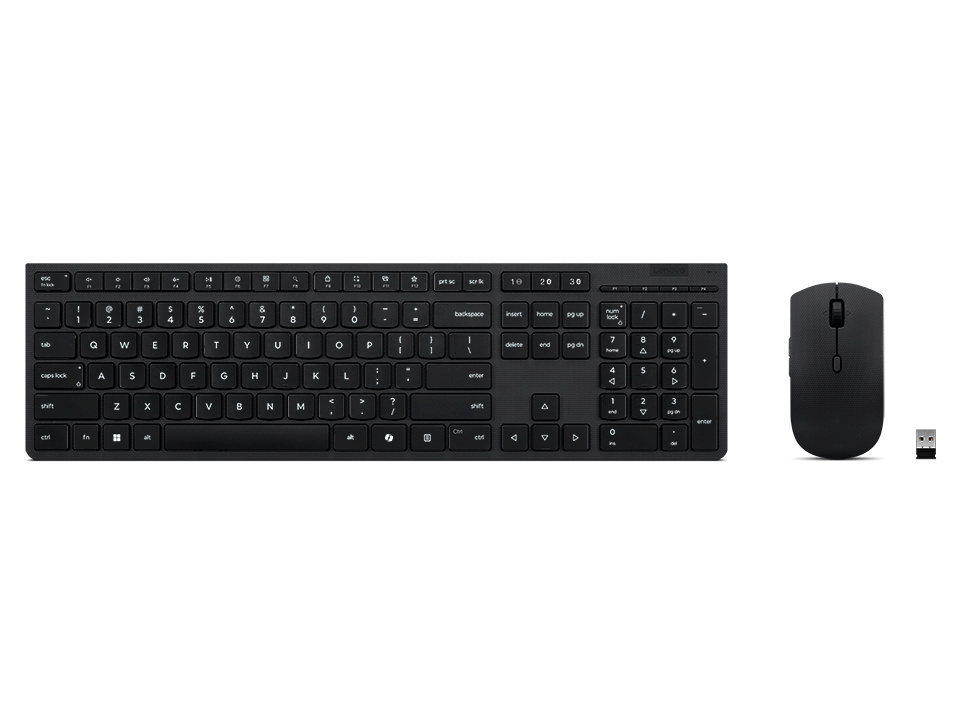 Lenovo klaviatuur Professional | Keyboard and Mouse Combo | Wireless | US Euro | Bluetooth | must | 2.4 GHz