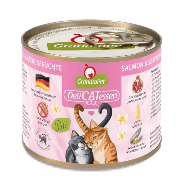 Fox4pets kassitoit GRANATAPET DeliCATessen Salmon and Seafood, 200g