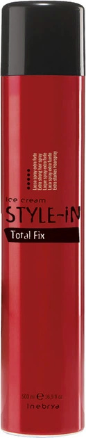 Inebrya juukselakk Style-In Ice Cream Total Fix Hairspray 500ml, unisex