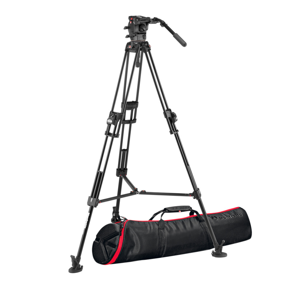 Manfrotto statiiv 645Alu Fast+526 Pro TWIN alumiiniumist videopeaga