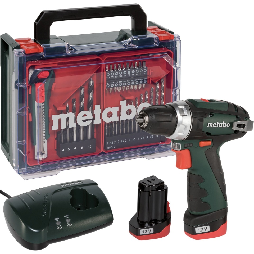 Metabo akutrell PowerMaxx BS Basic Set Cordless Drill Driver