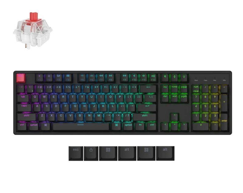 Keychron klaviatuur Wireless K10 Rgb must K10x-j1