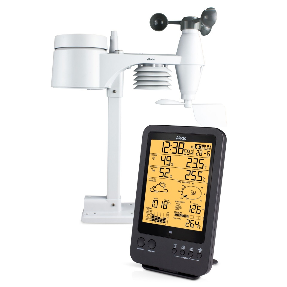 Alecto ilmajaam WS-4700 Professional Weather Station with Wireless Sensor, must