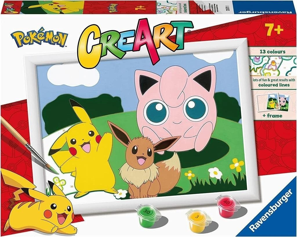 Ravensburger maalimiskomplekt CreArt for kids Pokemon