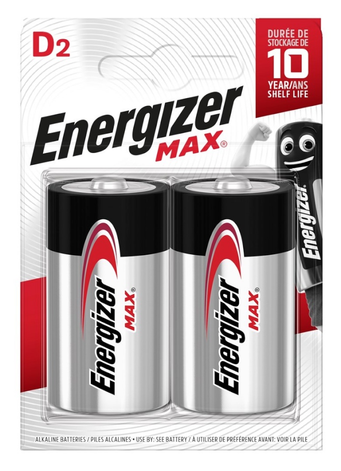 Energizer patarei BATTERY MAX D LR20, 2tk ECO packaging
