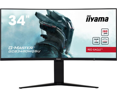 iiyama monitor 86,4cm (34") GCB3480WQSU-B1 21:9 2xHDMI+2xDP+USB VA Retail