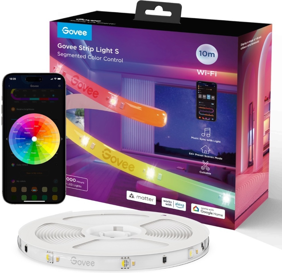 Govee LED valgusriba RGBIC LED Lightstrip, 10m