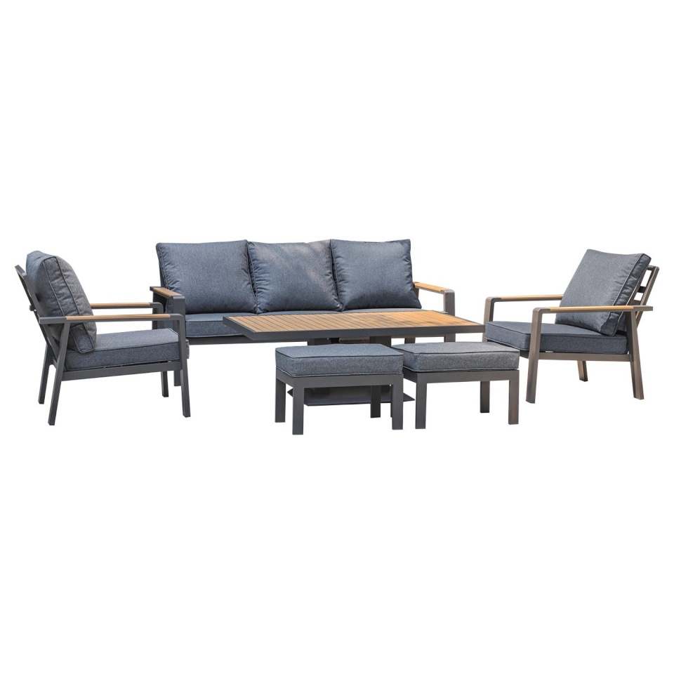 H4Y aiamööblikomplekt PARKER 6-osaline, hall