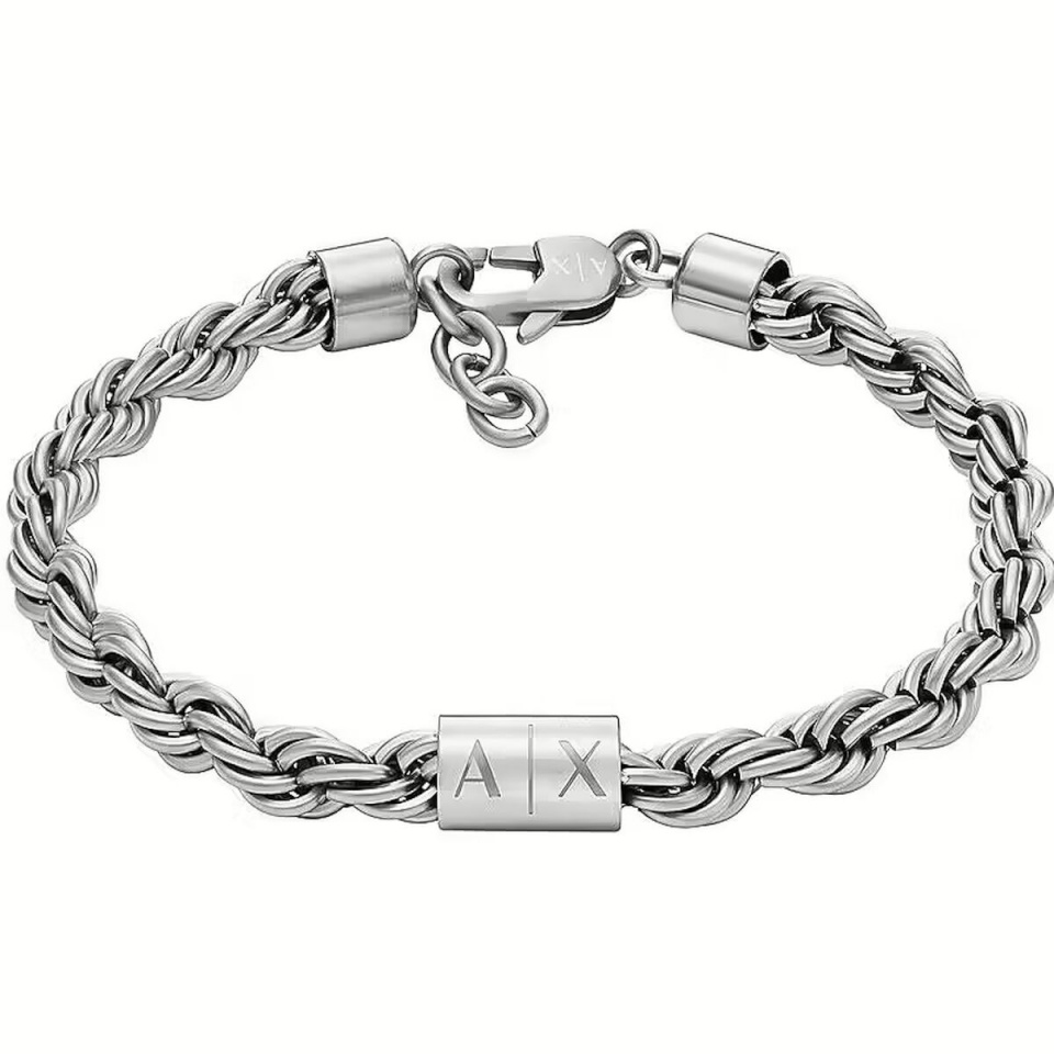 Armani Exchange meeste käevõru AXG0123040 Roostevaba teras