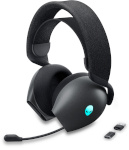 Dell kõrvaklapid Alienware Dual Mode Wireless Gaming Headset AW720H Over-Ear, Built-in mikrofon, Dark Side of the Moon, Noise canceling, Wireless