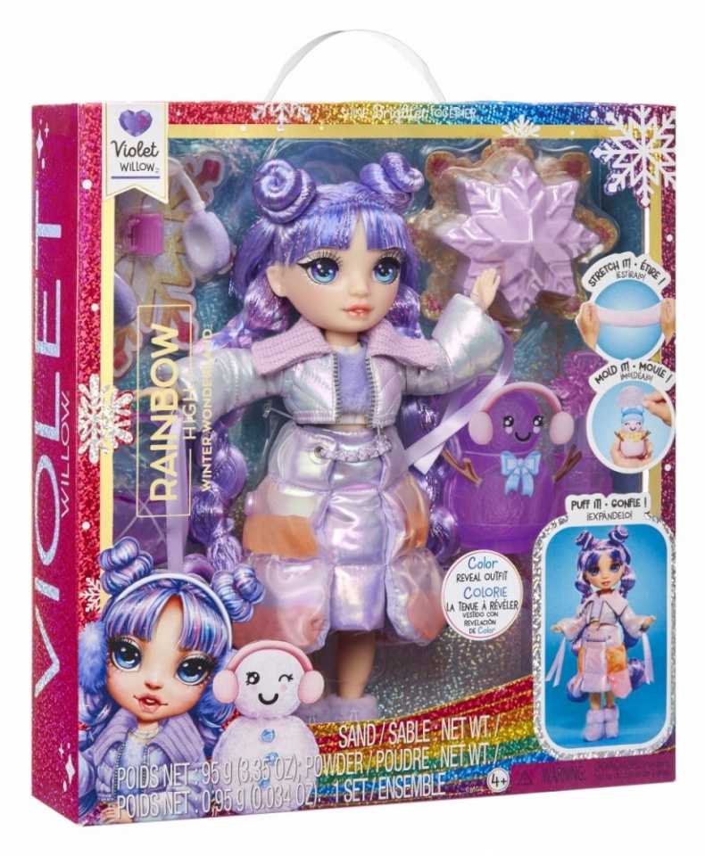 MGA mängunukk Rainbow High Winter Wonderland Doll - Violet (Purple)