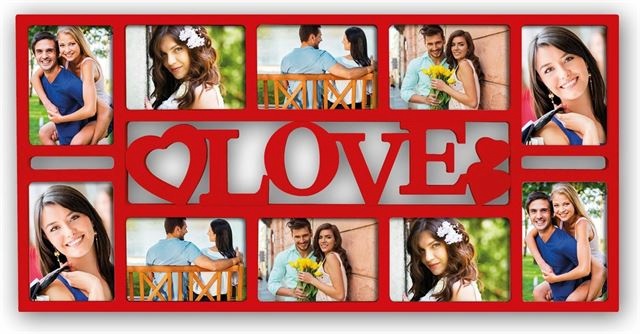 ZEP pildiraam Photo Frame XB5055R Reus Red for 10 Photos