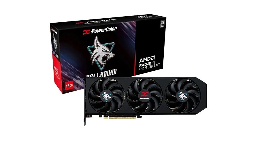 PowerColor videokaart Radeon RX9060XT Hellhound OC 16GB