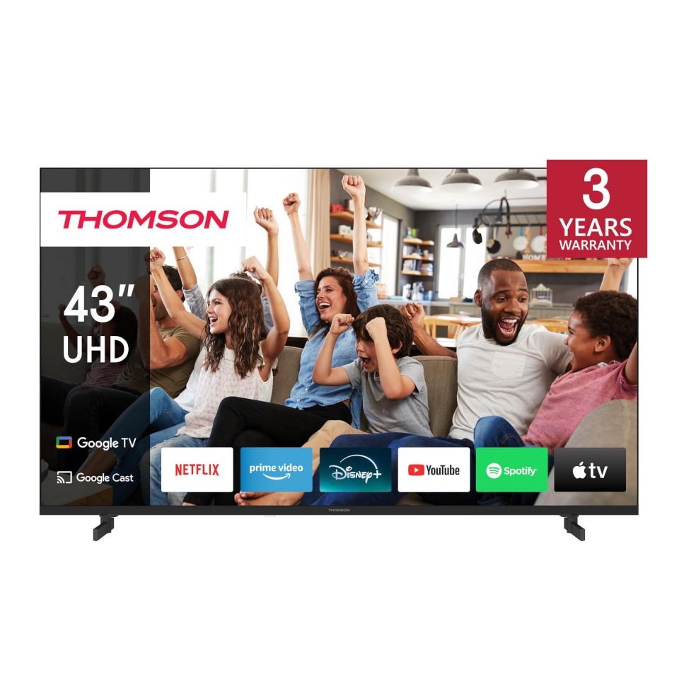 THOMSON televiisor 43 " 4K Ultra HD 3840 X 2160 Pixels flat 16:9 led 43ug4s14