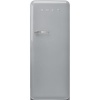 Smeg külmik FAB28RSV6 50-ndate stiil, 153cm, 244/26 l, 35dB, mehaaniline juhtimine, hõbedane