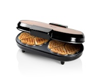 Bestron vahvliküpsetaja Double Waffle Maker for classic Heart-Shaped Waffles ADWM730CO 1200W, vaskne
