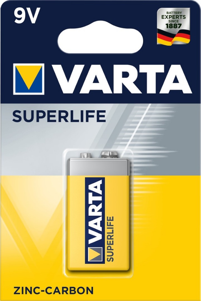 Varta patarei Superlife 9V Single-use battery Zinc-carbon