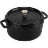 Staub ahjunõu La Cocotte 20cm round, must, Cast Iron