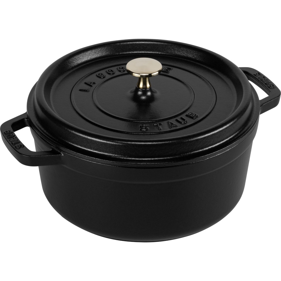 Staub ahjunõu La Cocotte 20cm round, must, Cast Iron