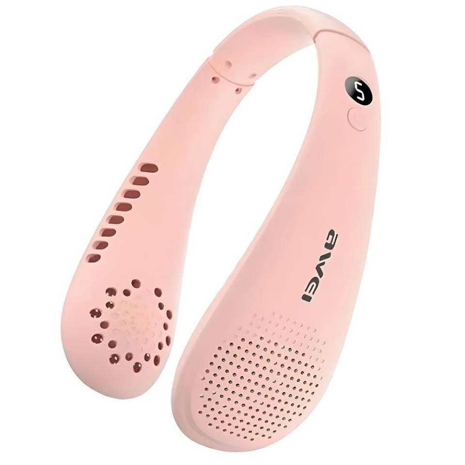 Awei ventilaator F31 Neck Fan, 1200mAh, roosa