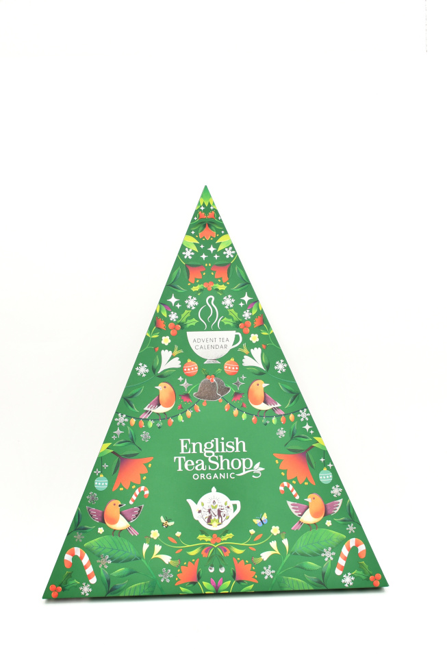 English Tea Shop advendikalender Organic Tea Christmas Calendar Pyramid, 6 x 50 g, 25tk