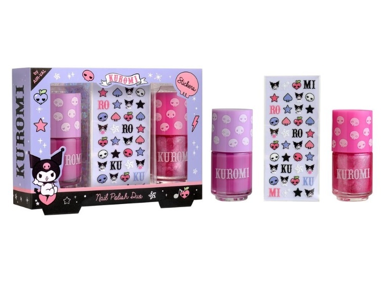 AIR-VAL Kuromi küünelaki ja kleepsude komplekt, P009809