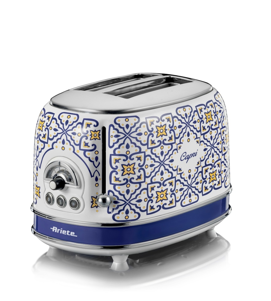 Ariete röster 155 Capri Toaster, valge/sinine