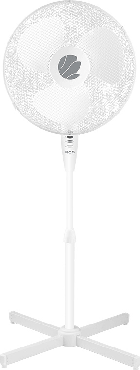 ECG põrandaventilaator FS40A, 40cm, valge