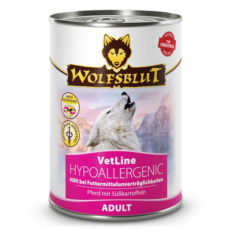 Wolfsblut kuivtoit koerale VetLine Hypoallergenic Horse Adult, 395g