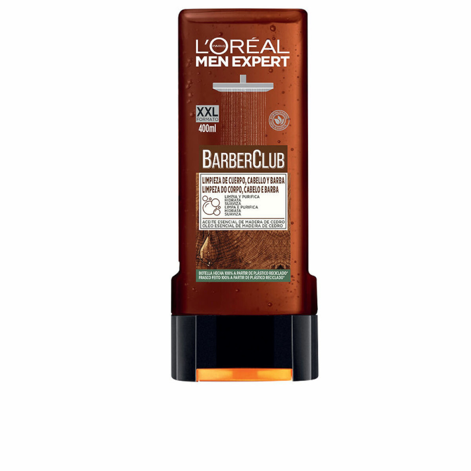 L'Oreal Make Up Niisutav dušigeel Men Expert Barber Club puhastaja (400ml)