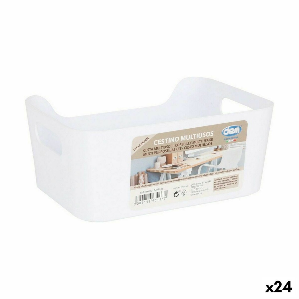 Dem Universaalne korv valge 19x13,5x8cm (24tk)