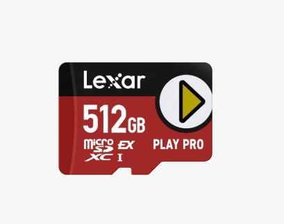 Lexar 512GB microSDXC Express PLAY Pro Express 7.1 UHS-I C10 U3 V30