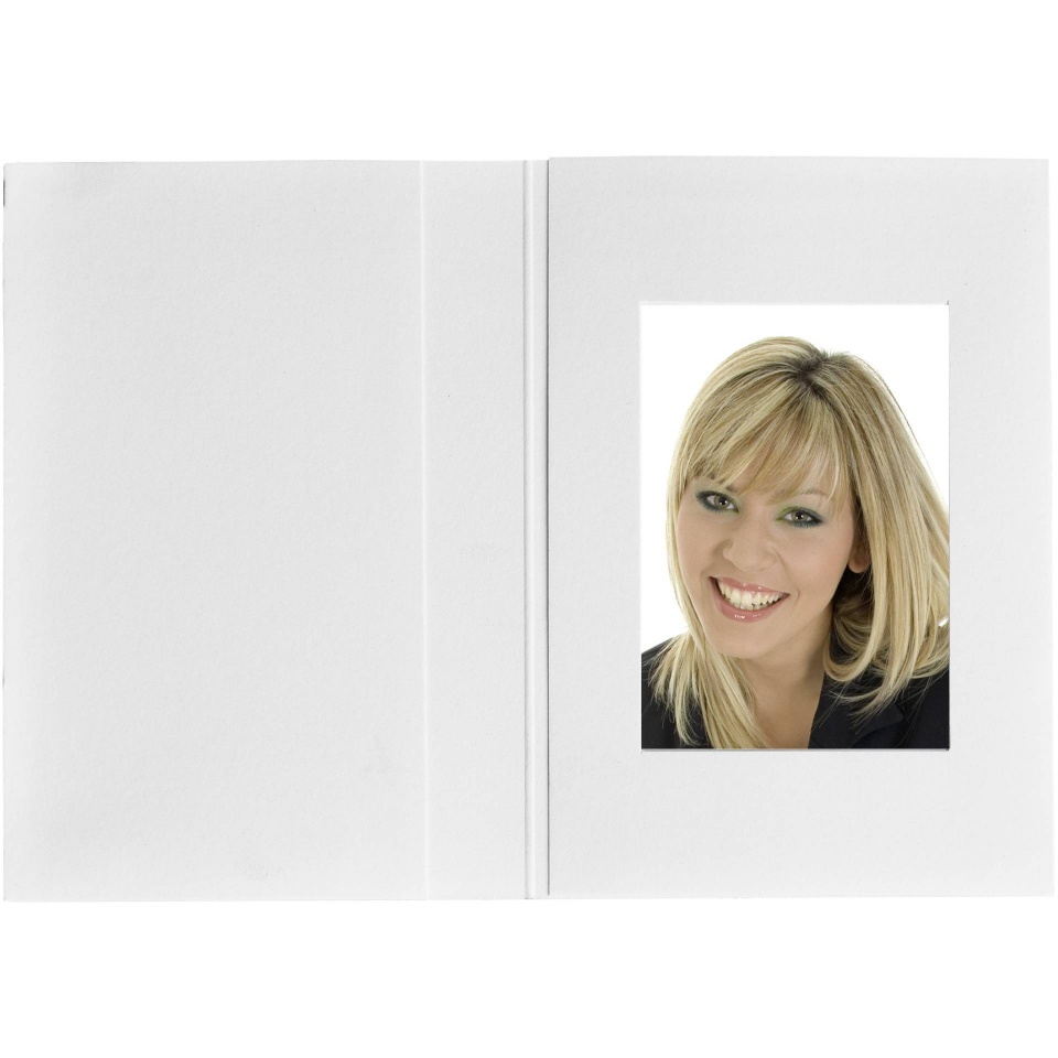 Daiber fototaskud 1x100 Folders valge matt 45x65mm