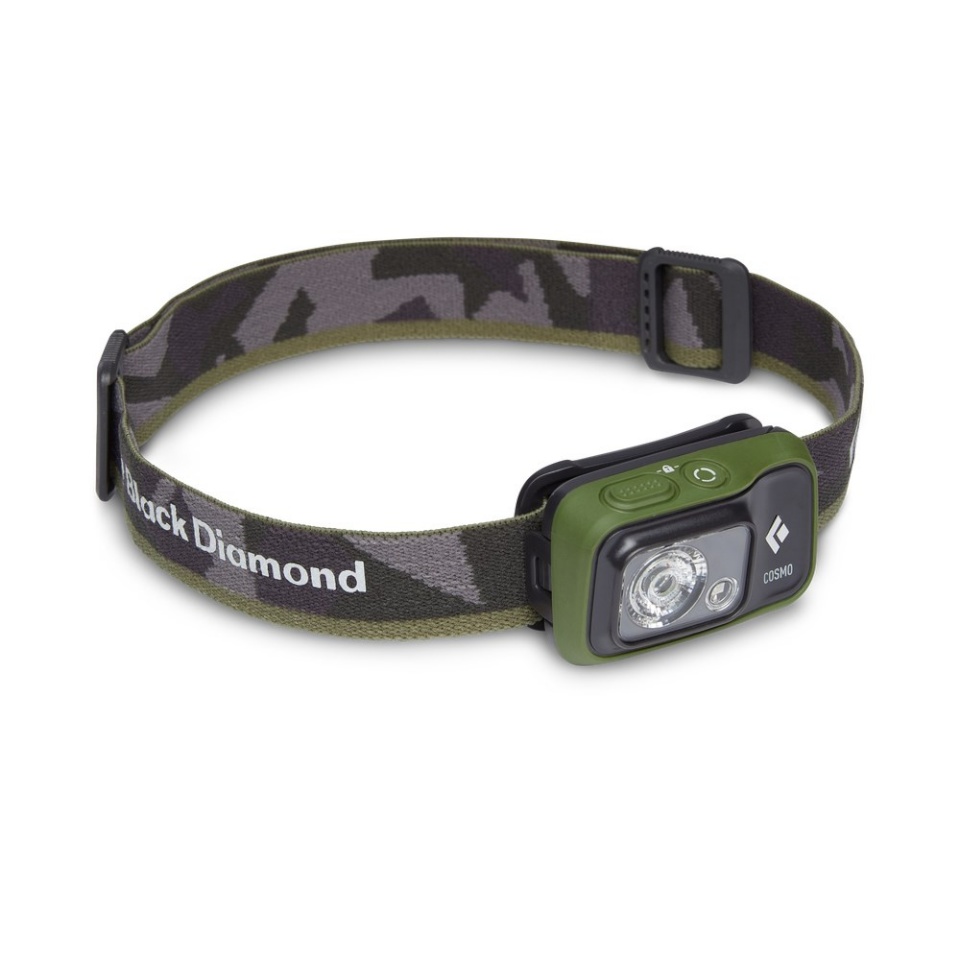 Black Diamond Cosmo 350 must, Olive pealamp Headband