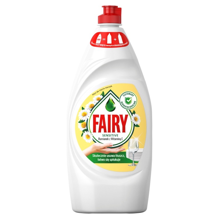 Fairy nõudepesuvedelik Sensitive Chamomile & Vitamin E, 900ml