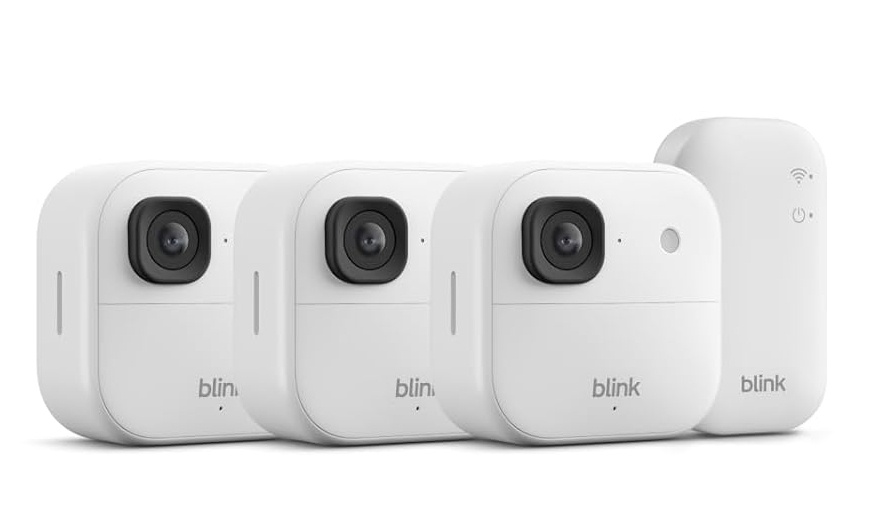 Amazon turvakaamera Blink Outdoor 2K+ with Sync Module (3 camera), valge