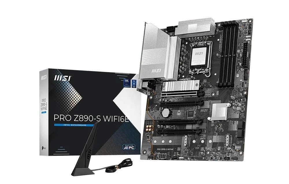 MSI emaplaat PRO Z890-S WIFI6E LGA1851 DDR5, ATX