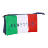 Benetton kolme sahtliga pinal Flag meresinine 22x12x3cm