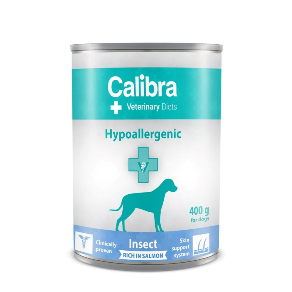 Calibra koeratoit VD Dog Hypoallergenic Insect & Salmon, 400g