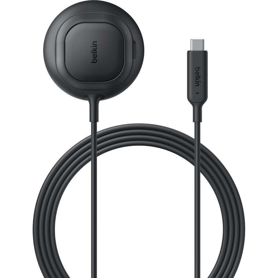 Belkin juhtmevaba laadija UltraCharge Ladepad Qi2 25W m.Standfuß schw. WIA013hqBK