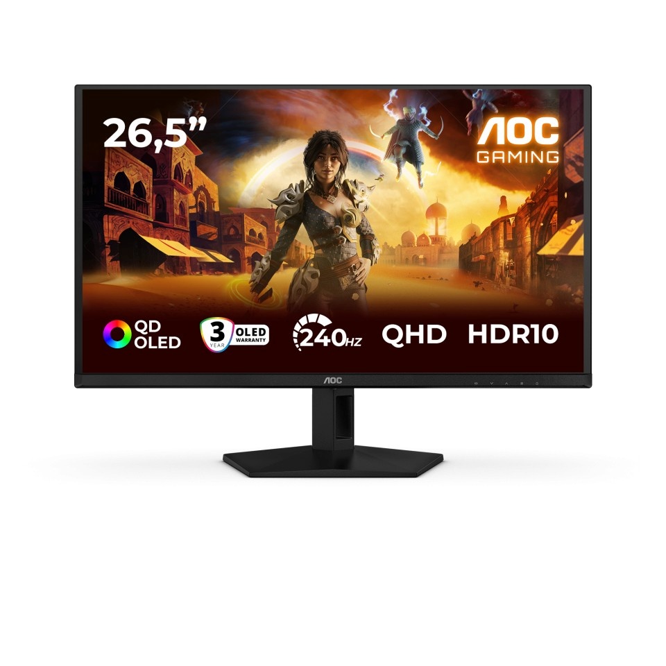 AOC monitor 26.5 inches Q27G41ZDF QD-OLED 240Hz HDMIx2 DP