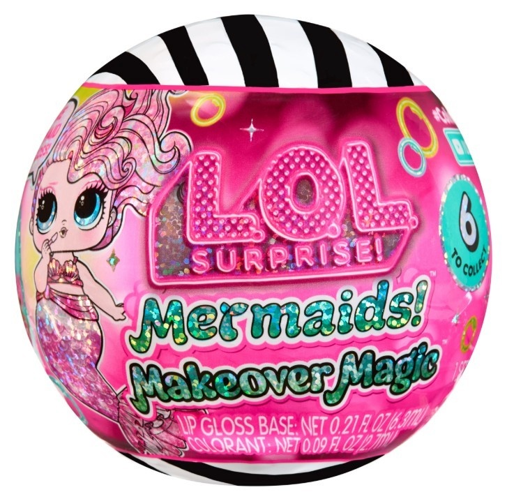 MGA mängunukk L.O.L. Surprise! Mermaids! Makeover Magic Tots (sortierter Artikel, eine Figur)