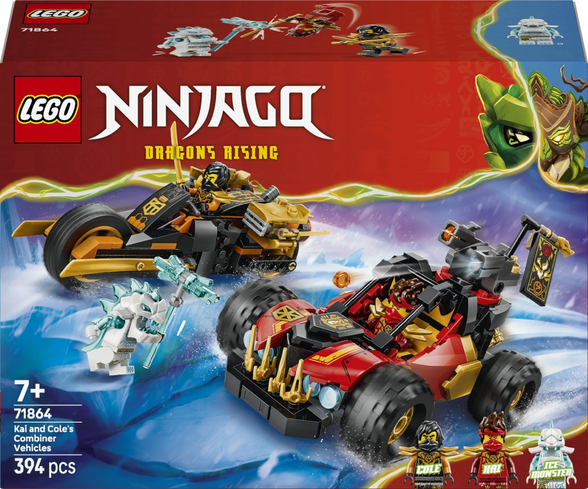 LEGO Ninjago 71864 - Kai ja Cole'i kombosõidukid