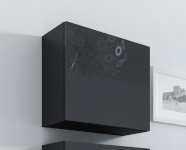 Cama Meble riiul Square cabinet VIGO 50/50/30 must/must läikega