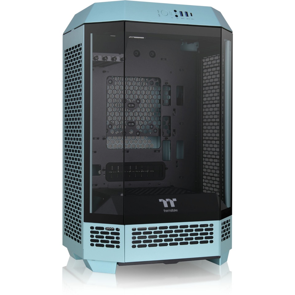 Thermaltake korpus The Tower 300 (türkiis, Tempered Glass)