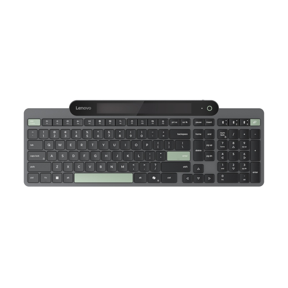 Lenovo klaviatuur | Self-Charging | Keyboard | Bluetooth | Estonian | must