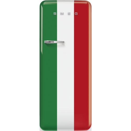 Smeg külmik FAB28RDIT6 50-ndate stiil, 153cm, 244/26 l, 35dB, mehaaniline juhtimine, Itaalia trikoloor