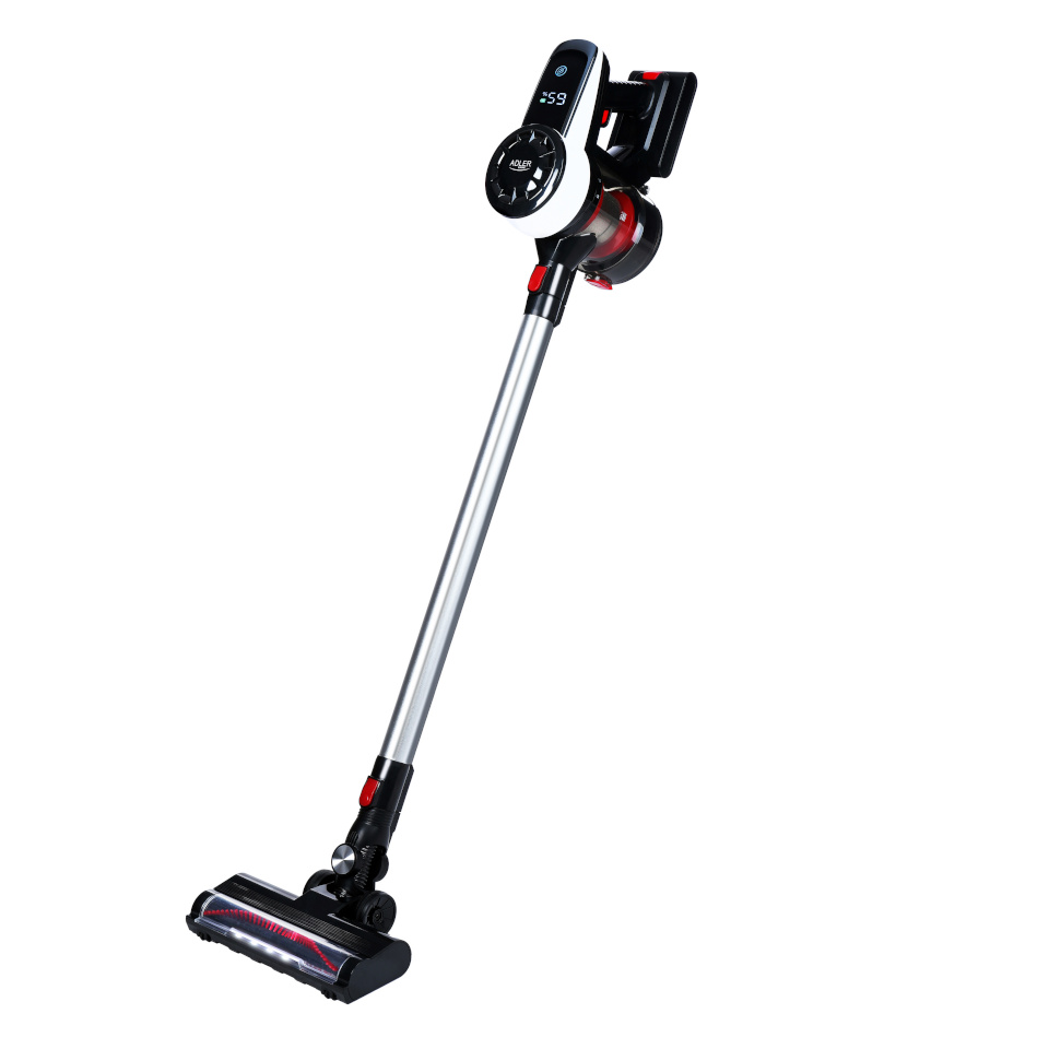Adler varstolmuimeja AD 7048 Bagless Vacuum Cleaner with Brushless Motor Technology, must/hõbedane